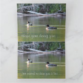 Carte Loons Sur L'Eau (Intérieur)