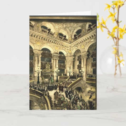 Carte L'Opéra, l'inauguration de l'opéra, Pa (Fleur jaune)
