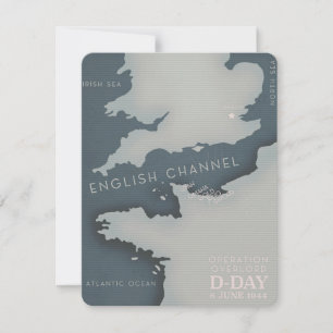 Carte L'opération du Jour J chevauche l'affiche militair