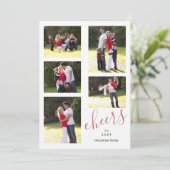 Carte L'or rose applaudit à 2024 photo collage tendance (Debout devant)