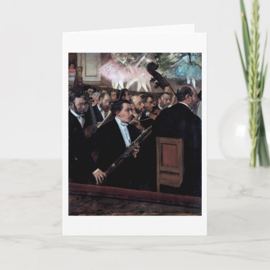 Carte L'Orchestre à l'Opéra, Edgar Degas (Devant)