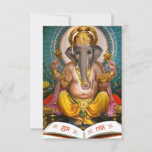 Carte Lord Ganesha Indian Hindu Yoga spirituel
