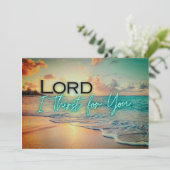 Carte "Lord I Thirst For You" (Debout devant)