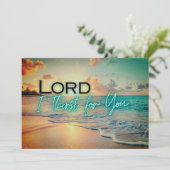 Carte "Lord I Thirst For You" (Debout devant)