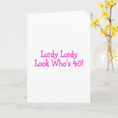 Carte Lordy Lordy Look Dont 40 Rose (Fleur jaune)