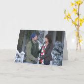 Carte Lorelai et Luke Holding Hands in the Snow (Fleur jaune)