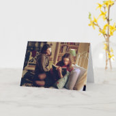 Carte Lorelai et Rory assis dans leur chambre (Fleur jaune)