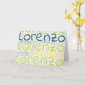 Carte Lorenzo (Fleur jaune)