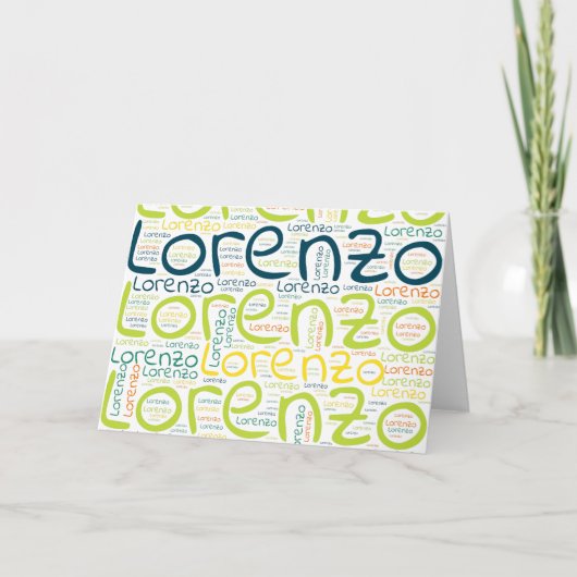 Carte Lorenzo (Devant)