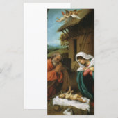 Carte Lorenzo Lotto - Nativité du Christ (Devant / Derrière)