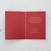 Carte L'ornement de l'étoile rouge, Noël plié (Intérieur)