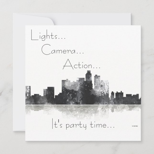 CARTE LOS ANGELES, CALIFORNIE SKYLINE (Devant)