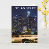 Carte Los Angeles Night (Fleur jaune)