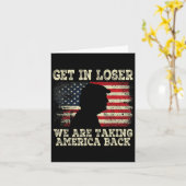 Carte Loser, nous reprenons l'Amérique en 2024 (Fleur jaune)