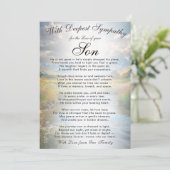 Carte Losing a Son Memorial  (Debout devant)