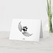 Carte Loss of Pet Dog (Black Lab) Custom Sympathy Card (Dos)
