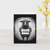 Carte Lost Sheep And Found Wanted Mugshot Christian Men (Fleur jaune)