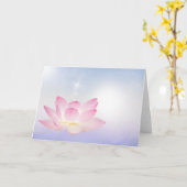 Carte Lotus amour lumière (Fleur jaune)