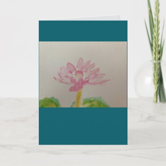 Carte Lotus ! Aquarelle/carte (Devant)