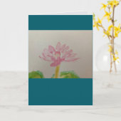 Carte Lotus ! Aquarelle/carte (Fleur jaune)