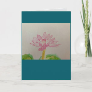 Carte Lotus ! Aquarelle/carte
