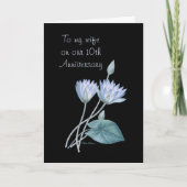 Carte Lotus bleu par Pierre Joseph Redoute (Devant)