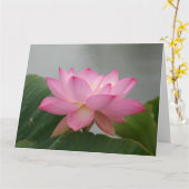 Carte Lotus Blossom Rose (Fleur jaune)