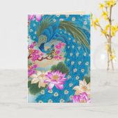 Carte Lotus du paon (Fleur jaune)
