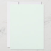 Carte Lotus Fleurs Gold Edges Pastel Green (Dos)