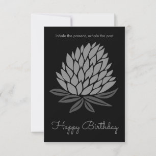 Carte Lotus Flower Inspirationnel Mindful Anniversaire h