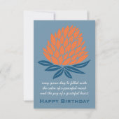 Carte Lotus Flower Inspirationnel Mindful Anniversaire h (Devant)