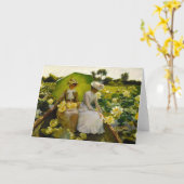 Carte Lotus Lilies | Charles Courtney Curran (Fleur jaune)