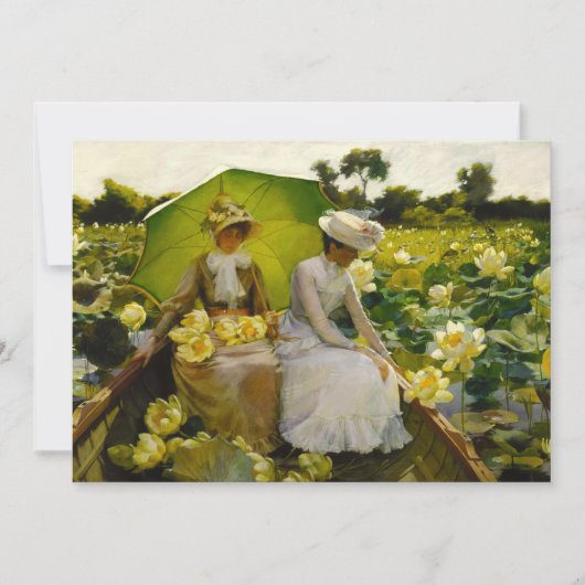 Carte Lotus Lilies | Charles Courtney Curran (Devant)
