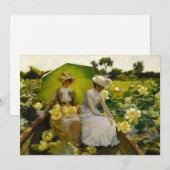 Carte Lotus Lilies | Charles Courtney Curran (Devant / Derrière)