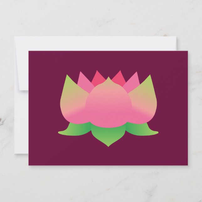 Carte Lotus rose (Devant)
