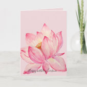 Carte Lotus rose (Devant)