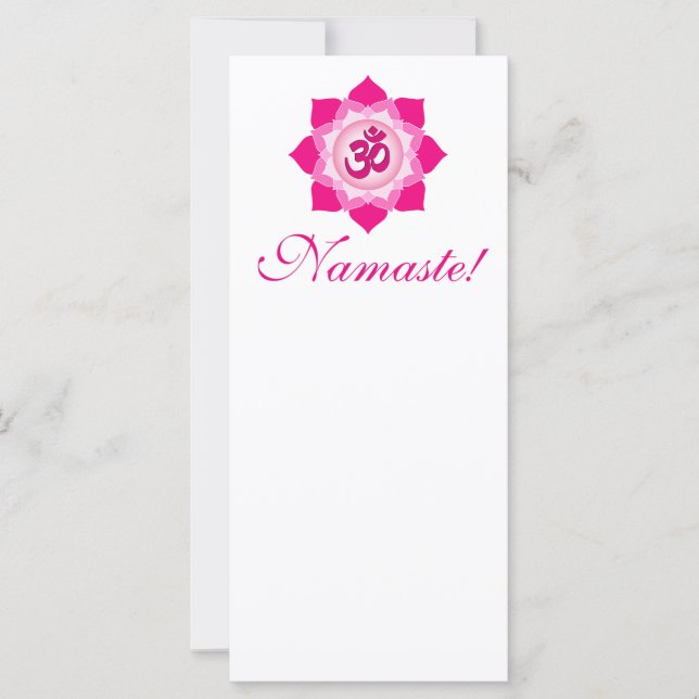 Carte Lotus rose (Devant)