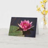 Carte Lotus rose (Fleur jaune)