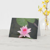 Carte Lotus rose (Fleur jaune)