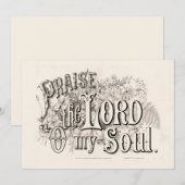 Carte Louange le Seigneur de mon âme | Courrier & Ives (Devant / Derrière)