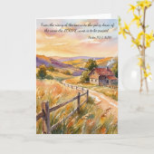 Carte Louez Dieu toujours !  Psaume 113:3 (Fleur jaune)