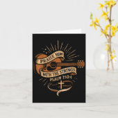 Carte Louez-Le Avec Les Cordes Jésus Guitare Acoustique (Fleur jaune)