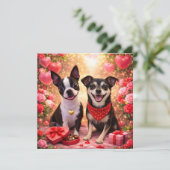 Carte Louie & Luna vous souhaitent un joyeux Saint-Valen (Debout devant)