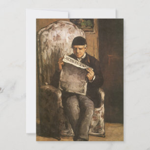 Carte Louis Auguste Cezanne Père De L'Artiste Lecture