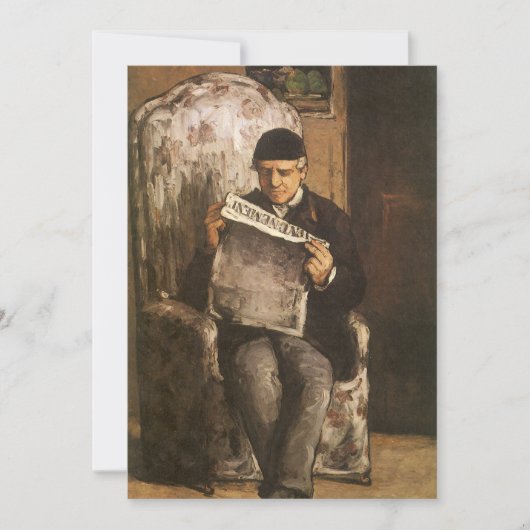Carte Louis Auguste Cezanne Père De L'Artiste Lecture (Devant)