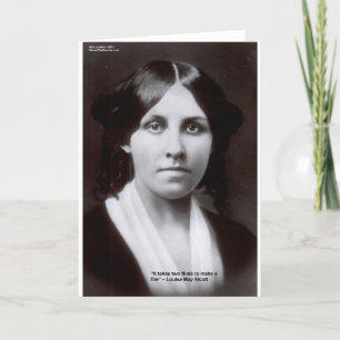 Carte Louisa May Alcott 2 Flints Loote Cards et Cadeaux