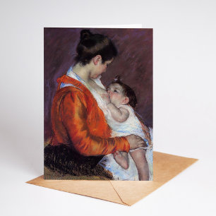 Carte Louise allaitant son enfant Mary Cassatt