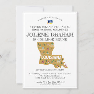 Carte Louisiana   College Bound Graduation Party