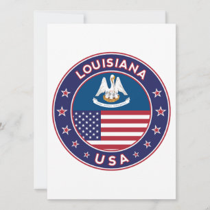 Carte Louisiana, Louisiane, étui, autocollant, sac