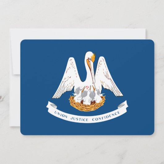 Carte Louisiana State Flag Design (Devant)